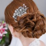 crystal hair comb, rhinestone bridal hair comb vintage hair brooch wedding VNJMPXM