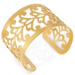 cuff bracelets hint of gold 14k gold-plated filigree cuff bracelet SCMWJFJ