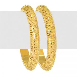 curve filigree gold bangles SSWIZMD