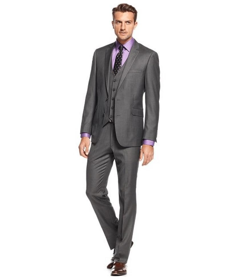 custom gentlemen style tuxedo menu0027s wedding suits tailored prom suits  business suits (jacket+pant+vest+tie) LHUAEJT