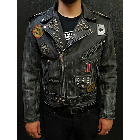 custom leather jackets fsla snake oil custom biker leather jacket ... WEFEVIT