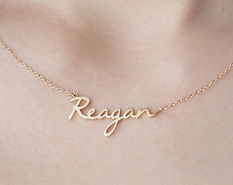 custom name necklace - personalized name jewelry - custom name gifts - BFRTGWU