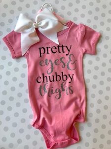 cute baby girl clothes pretty eyes chubby thighs baby onesie-this pretty eyes chubby thighs  bodysuit makes an HISZLKT