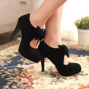 cute heels cute black bow knot high heels fash. BRFERSC