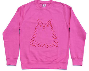 cute sweatshirts yuk fun fluff buddy jumper, cat sweater, dog jumper, cute sweatshirt, kawaii WECIZTS