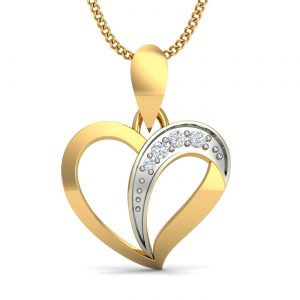 dainty heart pendant PXJVWYC