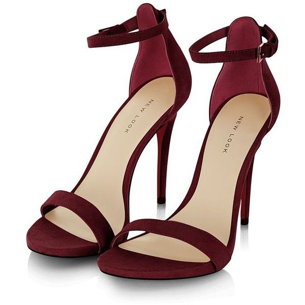 dark red suede ankle strap heels and other apparel, accessories and trends.  browse KZKEIGK