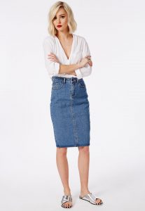 denim midi skirt FPIVFMX