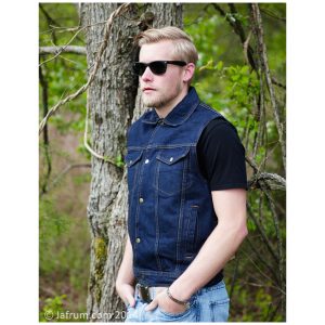 denim vest ... mens blue denim jean vest ... YZJHTCL