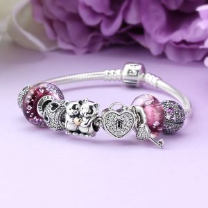 designer bracelets pandora bear hug charm bracelet-1247 - pancharmbracelets.com UWMYYRW