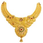 designer necklaces latest calcutta gold designer short necklace designs - youtube ZXCKDTV