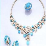 designer necklaces turquise u0026 cz designer necklace with earrings u0026 ring MHBODWN