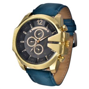 designer watches 100% authentic xinew luxury brand watches mens leather oversized dial  unique ENIVUWN