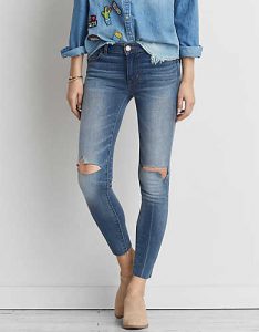 destroyed jeans jegging ankle ZOTGPQW