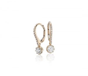 diamond drop earrings colin cowie diamond drop earring in 14k yellow gold (3/4 ct. tw DVTLLQH