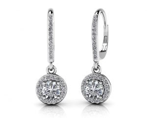 diamond drop earrings VRCGMWN