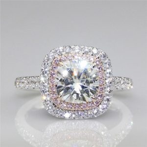 diamond engagement rings custom order for tina -1.25ct center round brilliant cut nscd simulated FFLQLSS