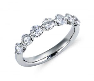 diamond rings classic floating diamond ring in platinum (1 ct. tw.) OOJAPTP