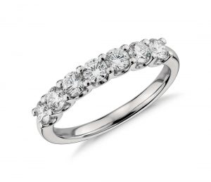 diamond rings luna seven stone diamond ring in platinum (1 ct. tw.) EKLUFNP