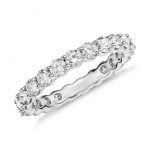 diamond wedding bands classic diamond eternity ring in platinum (2 ct. tw.) GFMBNLI