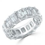 diamond wedding bands emerald cut diamond wedding band in platinum. FNKWONS