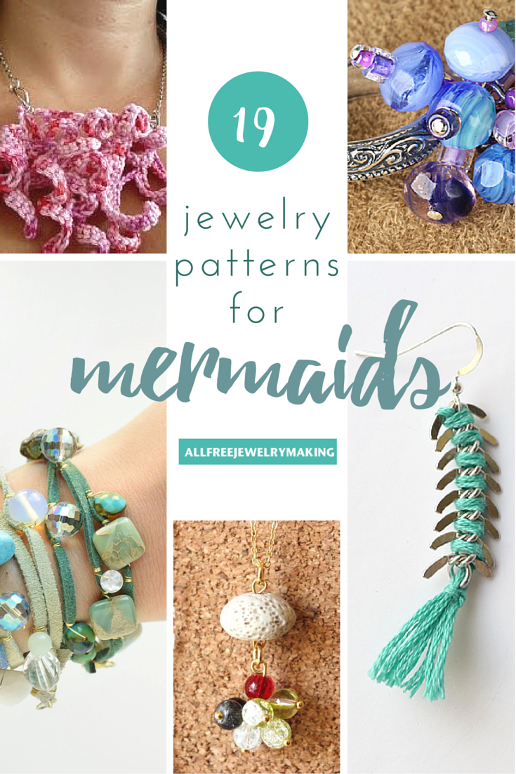 diy beach jewelry: 19 patterns for mermaids | allfreejewelrymaking.com AUAQCZQ