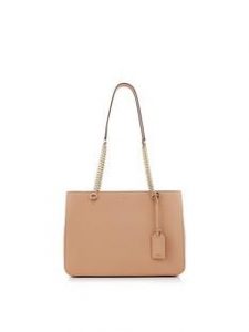 dkny bag dkny bryant park saffiano chain handle shopper - taupe OOFANEQ