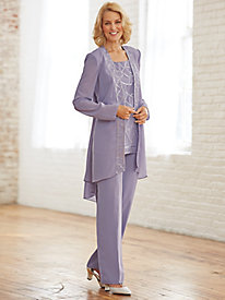 dressy pant suits 4 embellished 3-pc. pants set YVFMACI