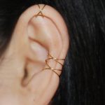 ear cuff jewelry earrings,cartilage earrings,ear cuff,criss cross,boho,fake conch piercing YQOWKNA