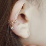 ear cuff jewelry elegant ear cuffs - silver colors- gold colors - intricate design - VSSKYWI