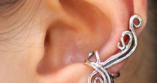 ear cuff jewelry french twist ear cuff - silver SDQWCOZ
