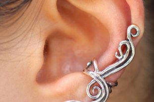 ear cuff jewelry french twist ear cuff - silver SDQWCOZ