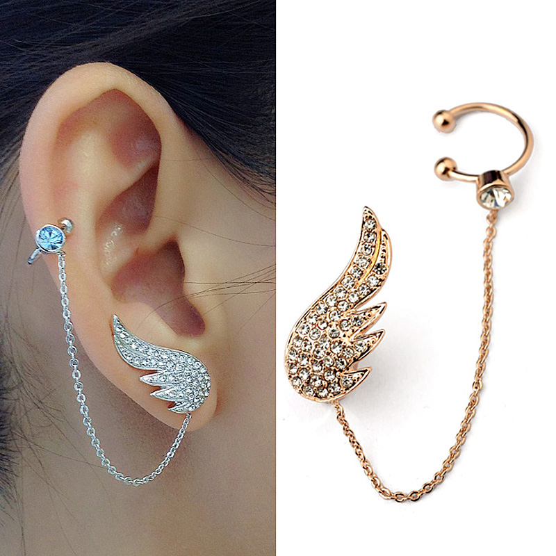 earring style aliexpress.com : buy 2015 new style fashion ear cuff jewelry inlay austrian QTCLYMR