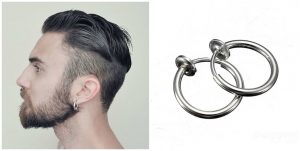 earrings for men men designer jewelry magnetic rounded ear clip NHRBMXT