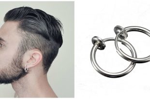 earrings for men men designer jewelry magnetic rounded ear clip NHRBMXT
