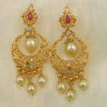earrings gold earrings / jhumkis / chandbali - gold jewellery earrings /chand bali JFBMTYO