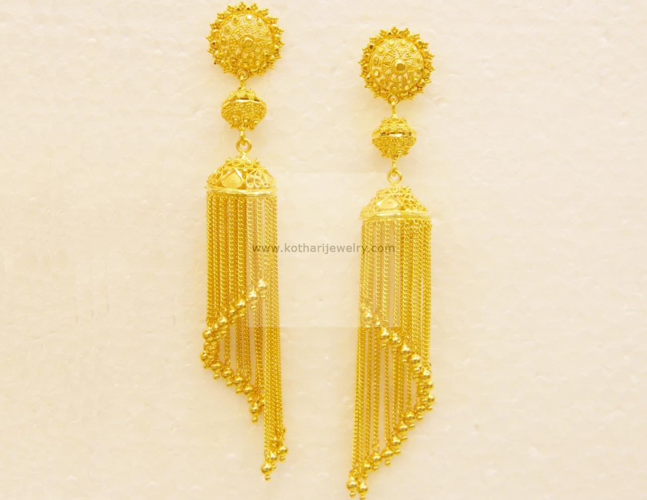 earrings gold modern chain jhumki earrings / er26792679-90 GWLMZDM