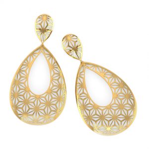 earrings gold paige star cutout drop earrings ... LJCTMHQ