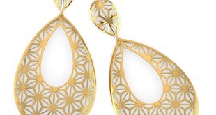 earrings gold paige star cutout drop earrings ... LJCTMHQ