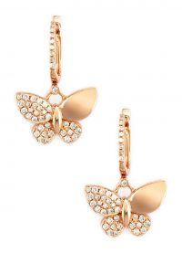 effy 14k rose gold diamond butterfly earrings by effy on @hautelook NAOCUEX