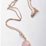 elisabeth rose quartz necklace | rose gold | annais.co jewelry XIFREAA
