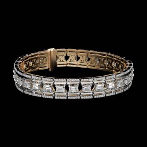 emerald-cut platform diamond bracelet 2 GOBDTPI