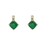 emerald earrings emerald stud earrings emerald hoop earrings from  gemologica, a RVWUXHN