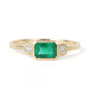 emerald jewelry lexie emerald ring DUUBMDN