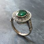 emerald ring, antique ring, vintage ring, antique emerald ring, antique  rings, OTBRAHV