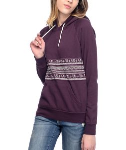 empyre charlene elephant burgundy womens hoodie WQAEQQR