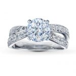 engagement ring designs diamond ring setting 1/2 ct tw round-cut 14k white gold WTNQRZJ