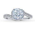 engagement ring designs diamond ring setting 1/4 ct tw round-cut 14k white gold ILHBOPP