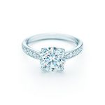 engagement rings love comes full circle with a radiant band set with diamonds. LEMCXWL