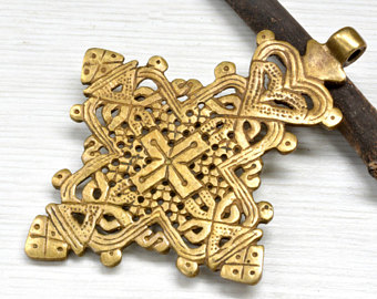 ethiopian coptic cross pendant christian religious jewelry gift , christmas  , KBKKZRI
